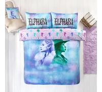 Set Copripiumino Doppio Reversibile Glinda E Elphaba Blu Rosa