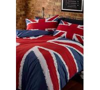 Union Jack Bandiera Set Copripiumino Doppio Inghilterra Gran Bretagna Blu Rosso