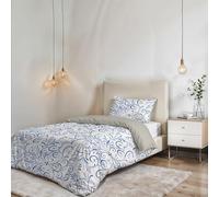 Set Copripiumino Fantasy, Lavorato in Italia - Parure Copri Piumino - Sacco Piumone 200x200 cm con Patella e federa Cuscino, Piazza e Mezza, Ornato Tex