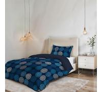 Set Copripiumino Fantasy, Lavorato in Italia - Parure Copri Piumino - Sacco Piumone 200x200 cm con Patella e federa Cuscino, Piazza e Mezza, Ipnotic