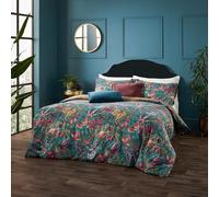 Set copripiumino floreale esotico Wylder Tropics Viranai - Lago Blu - King