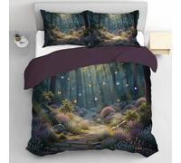 Set Copripiumino Foresta Sentiero Farfalla Biancheria Da Letto Giardino Dei Sogni 2 Pezzis Morbida Microfibra Copripiumino 135x200cm Copripiumini Con 1 Federe