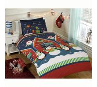 Babbo Grotto Bambini Set Copripiumino Lettino Festive Biancheria da Letto
