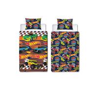 Hot Wheels Set Copripiumino Singolo per Moto Auto UK Misura Bambini 2 IN 1 Stili