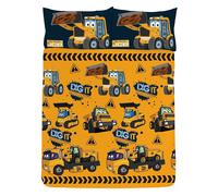 Set Copripiumino JCB Dig It 2-in-1 Design Per Bambini Letto Costruzione