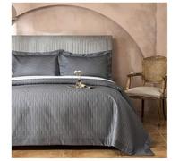Set Copripiumino King Size, Copripiumino 100% Cotone Pima, copriletto Estivo King Size 3 Pezzi, Piumino King Size Leggero e Morbido, Cuciture su Entrambi i Lati, copriletto King Size,Grigio