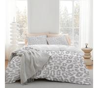 Set copripiumino leopardato elegante in poliestere composto da 3 pezzi per camere da letto e stanze degli ospiti-Set di biancheria da letto morbida e confortevole con federe (1 set copripiumino + 2 fe