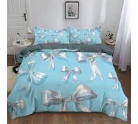 Set Copripiumino Matrimoniale 180 x 220 cm, biancheria da letto ipoallergenica ultra morbida in microfibra, Parure Copripiumino 4 Stagioni 50 x 80 cm e 2 federe, Grigio, Arte Fiocco Di Raso