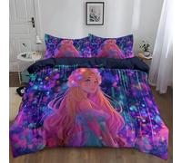 Set Copripiumino Matrimoniale 200 x 200 cm, biancheria da letto ipoallergenica ultra morbida in microfibra, Parure Copripiumino 4 Stagioni 50 x 80 cm e 2 federeGrigio ChiaroArte Fiori