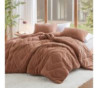 Set copripiumino matrimoniale Comfort Spaces, reversibile, soffice come una piuma, per letto matrimoniale, copripiumino in microfibra trapuntato