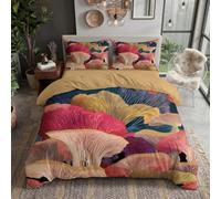 Set Copripiumino Matrimoniale Piante magiche 260x220cm in Microfibra