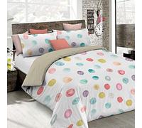 Set Copripiumino Microfibra Fashion, Lavorato in Italia - Parure Copri Piumino - Sacco Piumone 250x200 cm con Patella e Federe Cuscino, Matrimoniale, Balloon