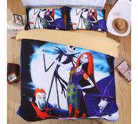 Set copripiumino modello amore fantasma scheletro 3D set biancheria da letto ...