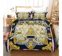 Set copripiumino modello arte astratta fiocco 3D set biancheria da letto federe