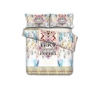 Set copripiumino modello arte moderna Carillon a vento 3D set biancheria da l...