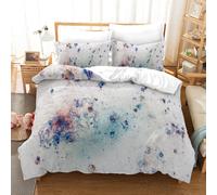 Set copripiumino modello astratto texture marmo 3D set biancheria da letto fe...