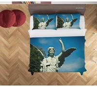 Set copripiumino moderno arte pianta del cielo statua angelo 3D set lenzuola ...