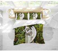 Set copripiumino moderno arte pianta statua angelo 3D set biancheria da letto...