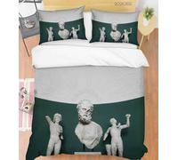 Set copripiumino moderno arte statua 3D set biancheria da letto federe