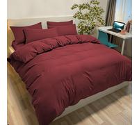Set Copripiumino Singolo 260X240 CM (2 Federe 50X80) Monocromatico in Microfibra