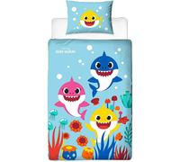 Baby Shark Singolo Copripiumino e Federa Arcobaleno Ragazzi Biancheria Ufficiale