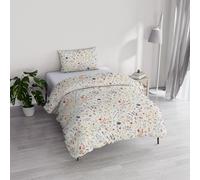 Set Copripiumino Singolo Cotone River, lavorato in Italia - Parure Copri Piumino - Sacco Piumone 150x200cm con Doppia Patella e Federe Cuscino (Singolo, volta)