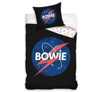 David Bowie Set Copripiumino Singolo Ue Misura Letto 2-in-1 Disegni Fulmine Bolt