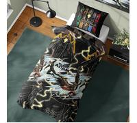 Set Copripiumino Singolo DC Comics Black Adam Hawkman Per Bambini 2-in-1 Design