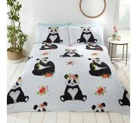 Panda Singolo Copripiumino e Federa Set Camera da Letto Ragazzi Policotone