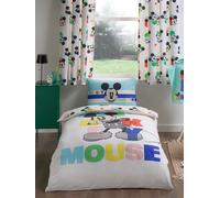 Mickey Mouse Set Copripiumino Singolo 100% Cotone per Bambini Reversibile Letto