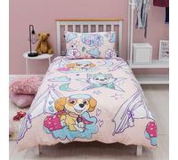 Paw Patrol Singolo Copripiumino e Federa Set Pigiama Party Fronte-Retro Lettino