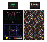 Set Copripiumino Singolo Retro Reversibile Per Bambini Nero