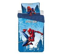 Set Copripiumino Singolo Spiderman Supereroe Design 2-in-1 Misura EU 100% Cotone