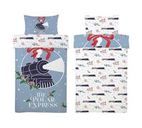 Set Copripiumino Singolo The Polar Express Cotone Polycotone Blu Cartoon TV