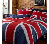 Union Jack Bandiera Set Copripiumino Singolo Inghilterra Gran Bretagna Blu Rosso