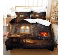 Set Copripiumino Stampato In 3D Cabina Retrò Biancheria Da Letto Quilt Copripiumino Con Chiusura A Cerniera Per Adolescenti E Adulti Ultra Soft Bedding 155X220 Cm-68177915460