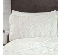 Balmoral Pin Ricamo Misura Super King Set Copripiumino Elegante - Crema