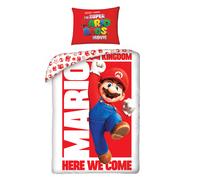 Halantex Copripiumino Super Mario 100% cotone reversibile 140x200 cm + federa coordinata