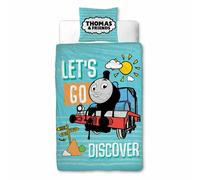 Set Copripiumino Ufficiale Thomas & Friends Scoperta Per Bambini Blu