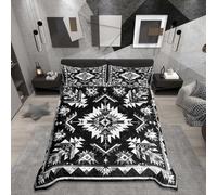 Set Copripiumino Una Piazza e Mezza 200x200 cm Motivo geometrico Biancheria da letto Simmetria Copripiumini Set Microfibra Morbido con Cerniera con 2 Federe 50x80cm per Tutte le Stagioni b.1269