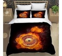 Set Copripiumino Una Piazza e Mezza Freccette, Set di Biancheria da Letto Tabellone Segnapunti in Morbida Microfibra Stampa 3D, Copripiumino 200x200 con Cerniera 2 Federe 50x80 cm A-474