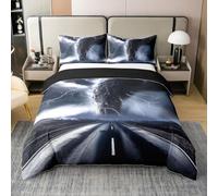 Set Copripiumino Una Piazza e Mezza Tornado Biancheria da letto Calamità Naturali in Morbida Microfibra 3D Parure Copripiumino 200x200 cm con Cerniera e 2 Federe 50x80 cm J.1594