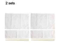 Set Coprisedia Director in Tessuto Tela Lavabile con Strisce Eleganti