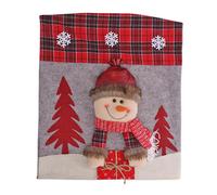 Set Coprisedia Natalizio Babbo Natale Pupazzo di Neve Renna Decorazione Festa Fe