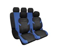 Set Coprisedili Anteriori e Posteriori Universali in Poliestere e Spugna Lyon Blu