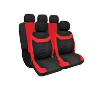 Set Coprisedili Anteriori e Posteriori Universali in Poliestere e Spugna Madrid Rosso