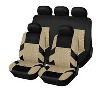 Set Coprisedili Auto per H-yundai i10 III (AC3/AI3) 2019-2024, Copri-Sedile Traspirante Tessuto Sedili Protezion Coprisedile Antiscivolo Interni Accessori,D/Beige