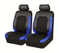 Set Coprisedili Auto per Honda Accord 8.Generation 2008-2026, Coprisedili in Pelle E Tessuto Traspiranti Sedili Protezion Coprisedile Antiscivolo Interni Accessori,C/Black-Blue-