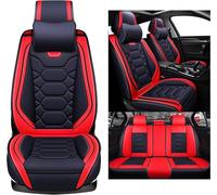 Set Coprisedili Auto per Hyundai Genesis/Genesis G80 2. Generation (DH) 2015-2020,Set Copri-Sedile Anteriori E Posteriori Impermeabili Interni Copri Sedili,A/BlackRed