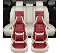 Set Coprisedili Auto Per Hyundai Per Santa Fe DM Coprisedili Per Auto Di Lusso In Pelle Accessori Per La Decorazione Degli Interni(Rosso,5 PCS)